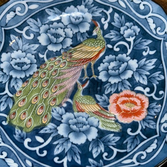 Beautiful Vintage Peacock Design Sauce Dishes - Set of 4 - Picture 7 of 9
